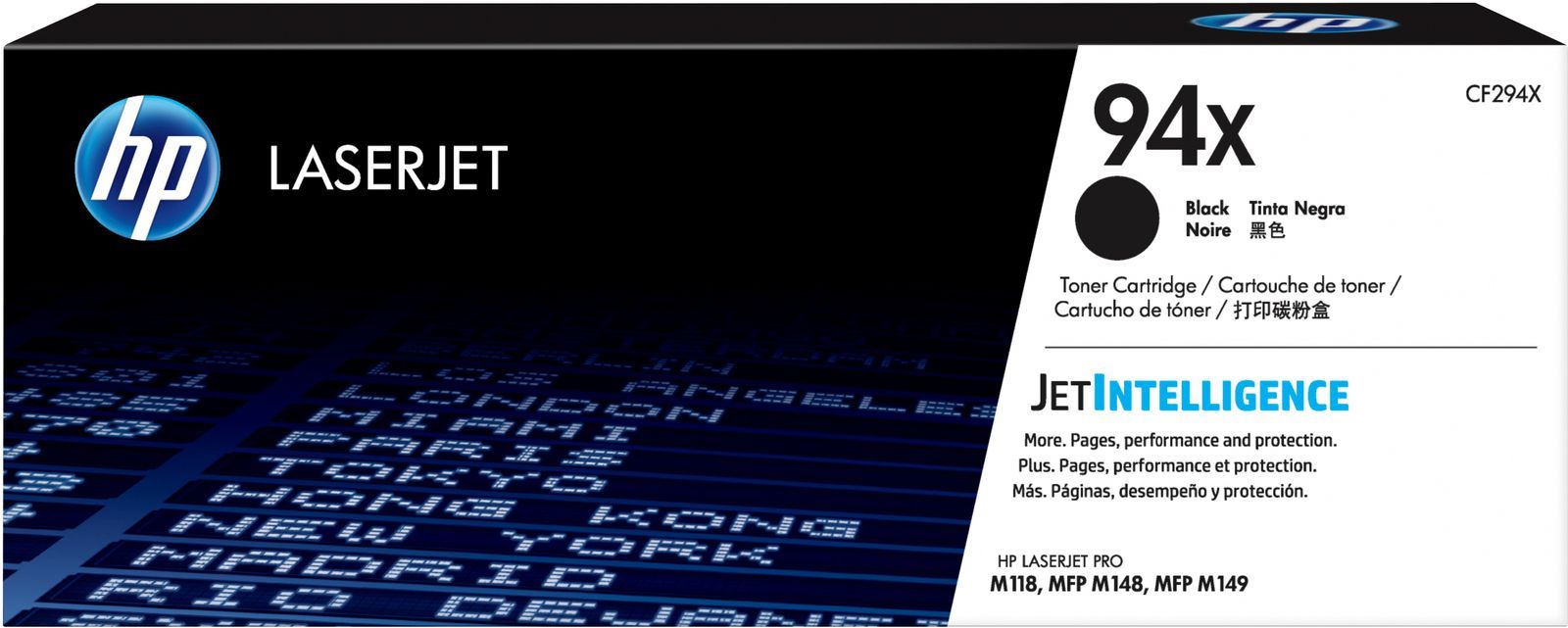 HP Cartuccia toner nero originale LaserJet 94X ad alta capacità [CF294X]