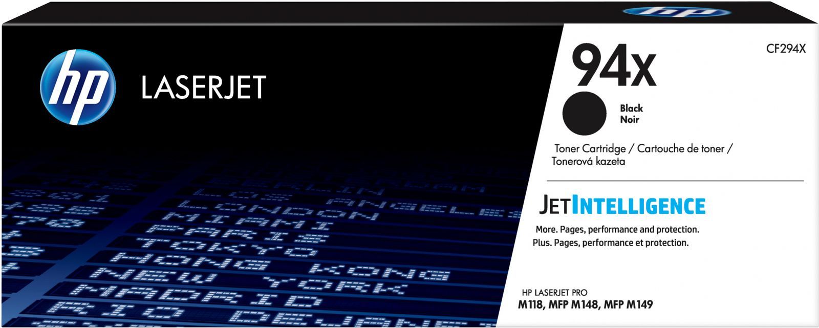 HP Cartuccia toner nero originale LaserJet 94X ad alta capacità [CF294X]