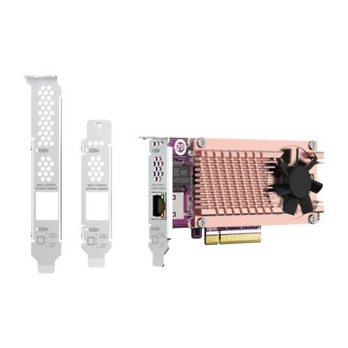 QNAP QM2 CARD scheda di interfaccia e adattatore Interno PCIe [QM2-2P10G1TB]