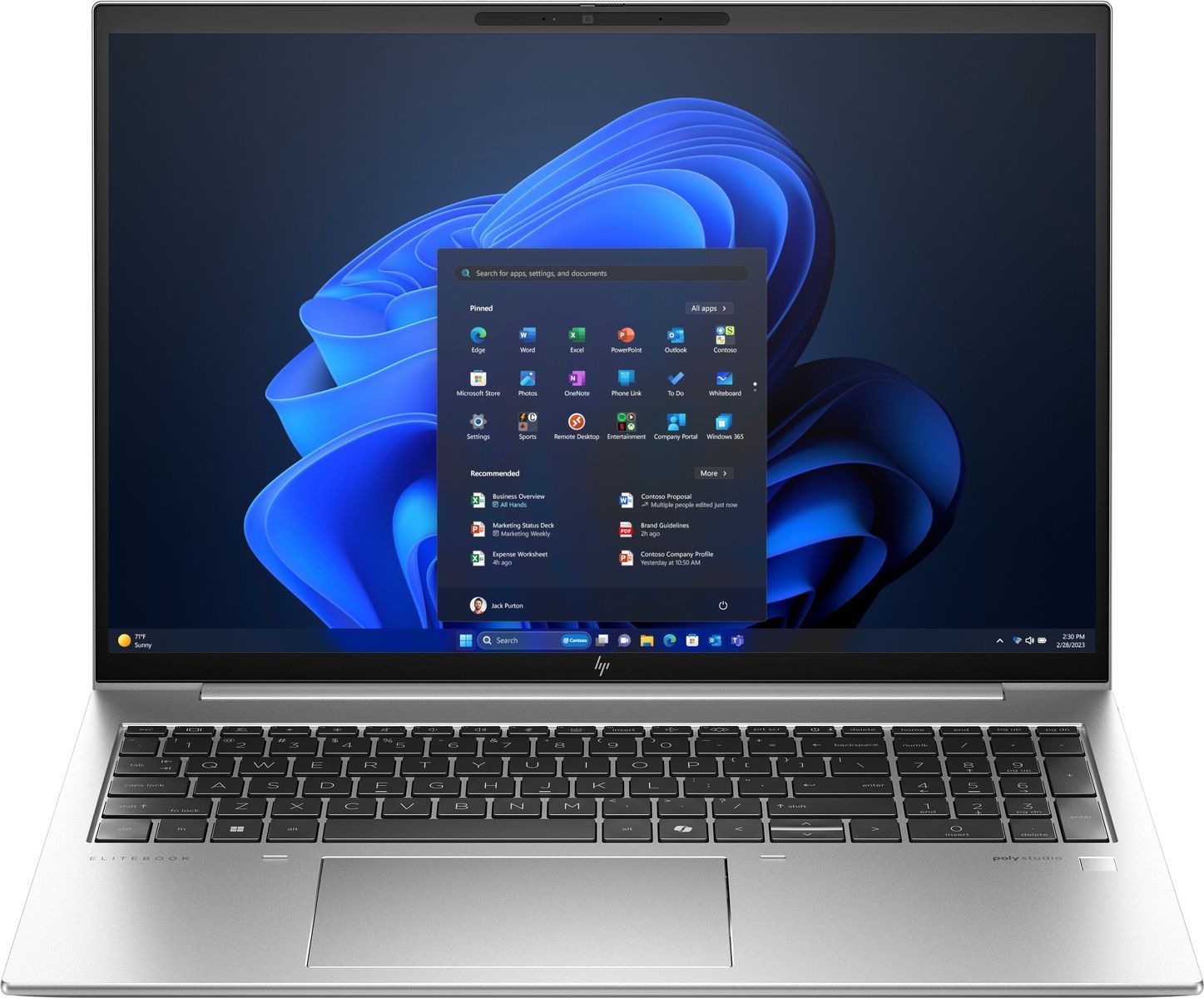 HP EliteBook 860 G11 Intel Core Ultra 7 155H Computer portatile 40,6 cm (16") 2.8K 32 GB DDR5-SDRAM 1 TB SSD Wi-Fi 6E (802.11ax) Windows 11 Pro Argento [970P2ET#ABZ]