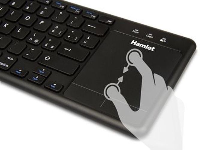 Hamlet XKK400ITA tastiera TV RF Wireless QWERTY Italiano Nero [XKK400ITA]
