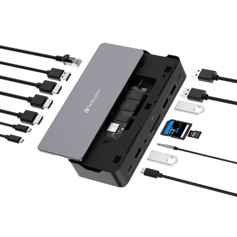 Verbatim CDS-15SSD Cablato USB 3.2 Gen 1 (3.1 Gen 1) Type-C Nero, Grigio [32174]