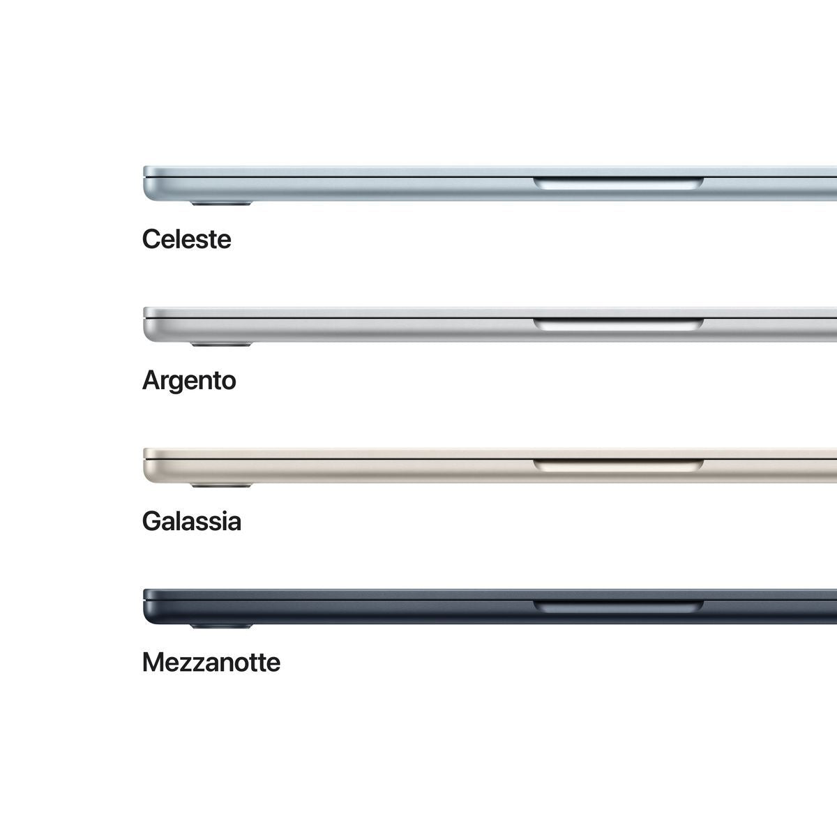 Apple MacBook Air 13'' M4 chip 10-core CPU 10-core GPU, 24GB, 512GB SSD - Mezzanotte [MC6C4T/A]
