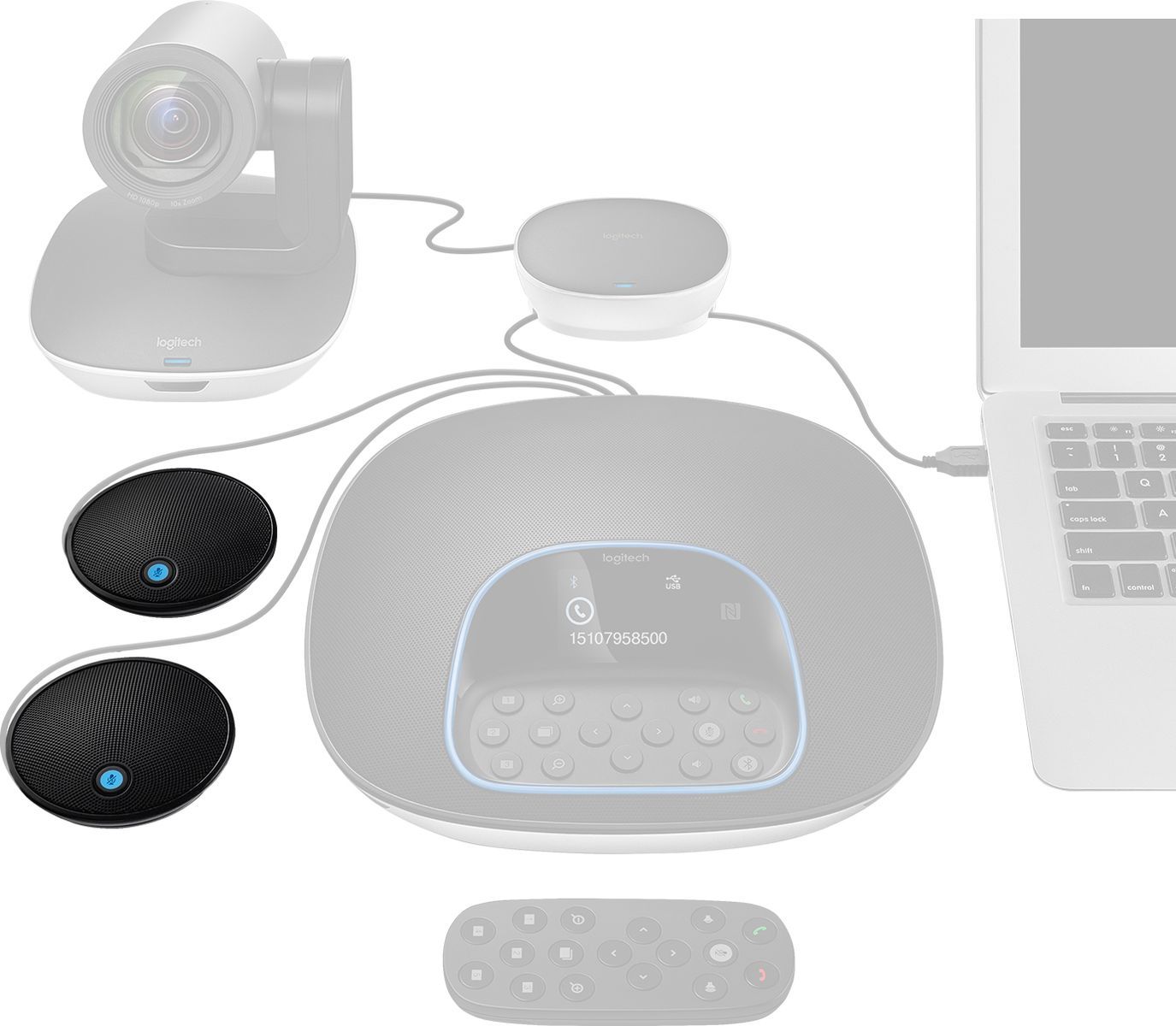 Logitech 989-000171 microfono Nero Microfono da tavolo [989-000171]