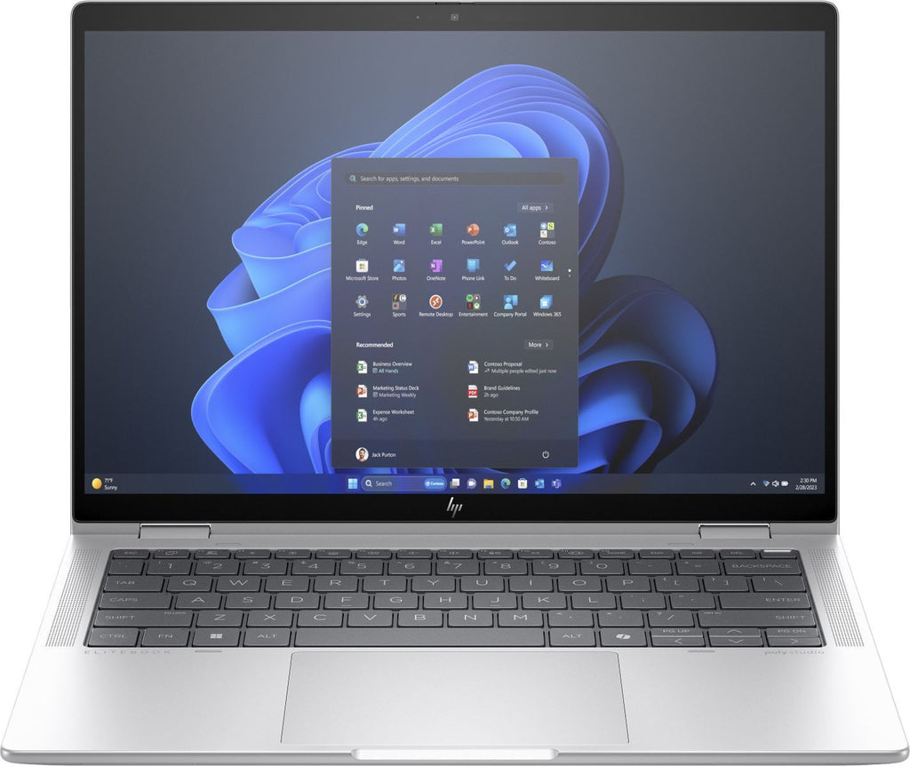 HP Elite x360 1040 G11 Intel Core Ultra 7 155H Ibrido (2 in 1) 35,6 cm (14") Touch screen 2.8K 32 GB LPDDR5-SDRAM 1 TB SSD Wi-Fi 6E (802.11ax) Windows 11 Pro Argento [9G0K0ET#ABZ]