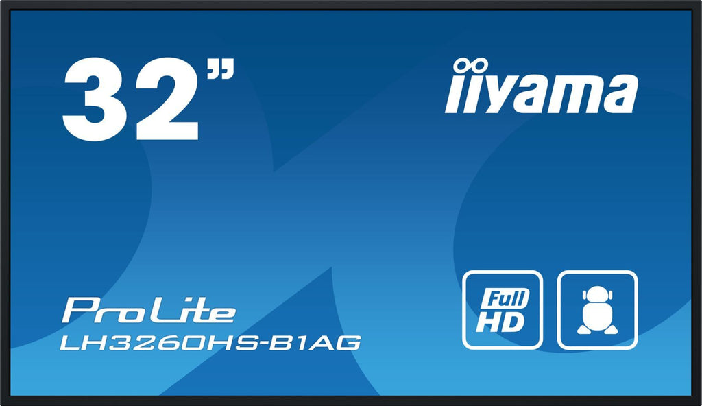 iiyama PROLITE Pannello A digitale 80 cm (31.5") LED Wi-Fi 500 cd/m Full HD Nero Processore integrato Android 11 24/7 [LH3260HS-B1AG]