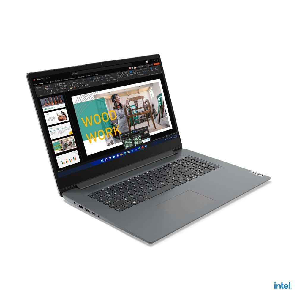 Lenovo V17 Intel Core i7 i7-1355U Computer portatile 43,9 cm (17.3") Full HD 16 GB DDR4-SDRAM 512 GB SSD Wi-Fi 6 (802.11ax) Windows 11 Pro Grigio [83A20017IX]