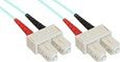 PATCHCORD DUPLEX SC/SC 50/125 OM3 mt.1 Aqua [HL-SCSC1-OM3]