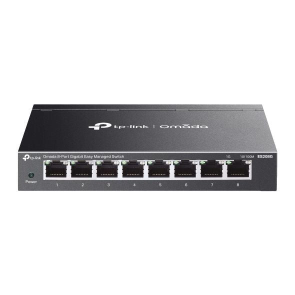 TP-Link ES208G switch di rete Gestito Gigabit Ethernet (10/100/1000) Nero [ES208G]
