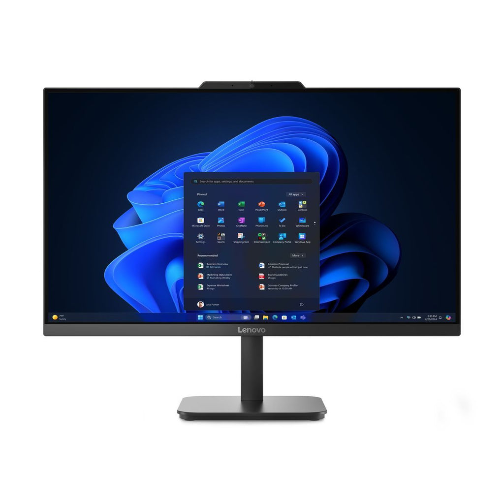 Lenovo V100 Intel N N100 60,5 cm (23.8") 1920 x 1080 Pixel PC All-in-one 8 GB DDR4-SDRAM 512 GB SSD Windows 11 Pro Wi-Fi 6 (802.11ax) Nero [13BE001JIX]