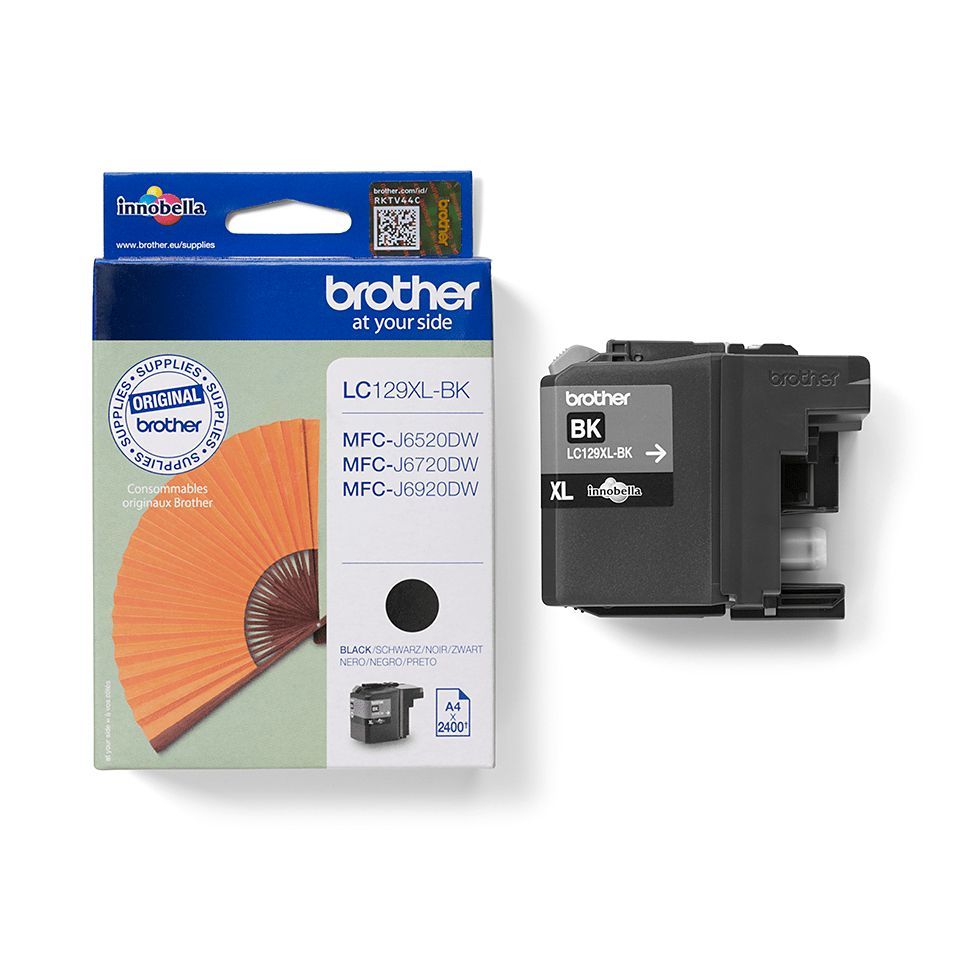 Brother LC129XLBK cartuccia d'inchiostro 1 pz Originale Resa elevata (XL) Nero [LC129XLBK]