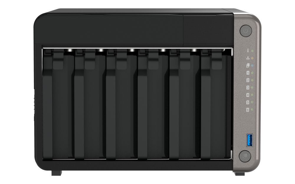 QNAP TS-AI642-8G server NAS e di archiviazione Tower Collegamento ethernet LAN Nero Cortex-A76 [TS-AI642-8G]