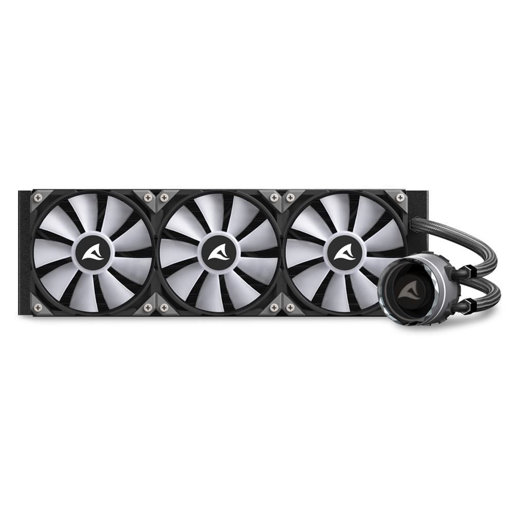 Sharkoon S90 RGB Case per computer, Processore Raffreddatore di liquidi tutto in uno 12 cm Nero 1 pz [S90RGB]