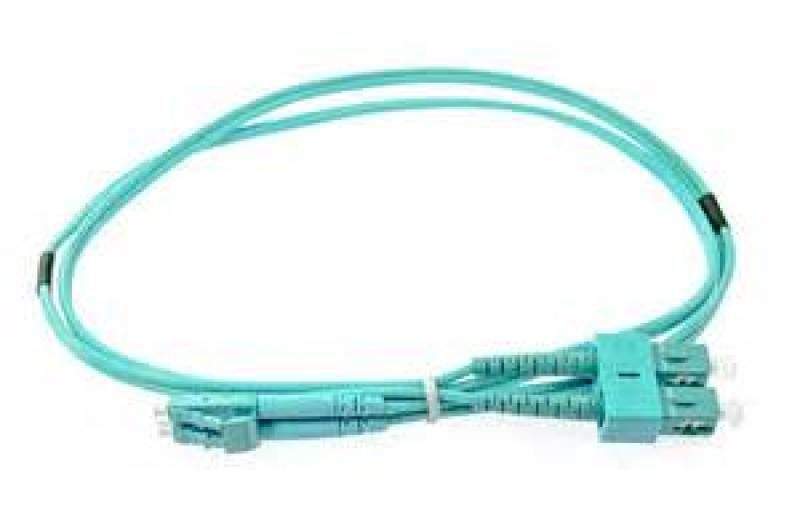 Patchcord Duplex LC/LC MM OM3 mt.1 aqua [HL-LCLC1-OM3]