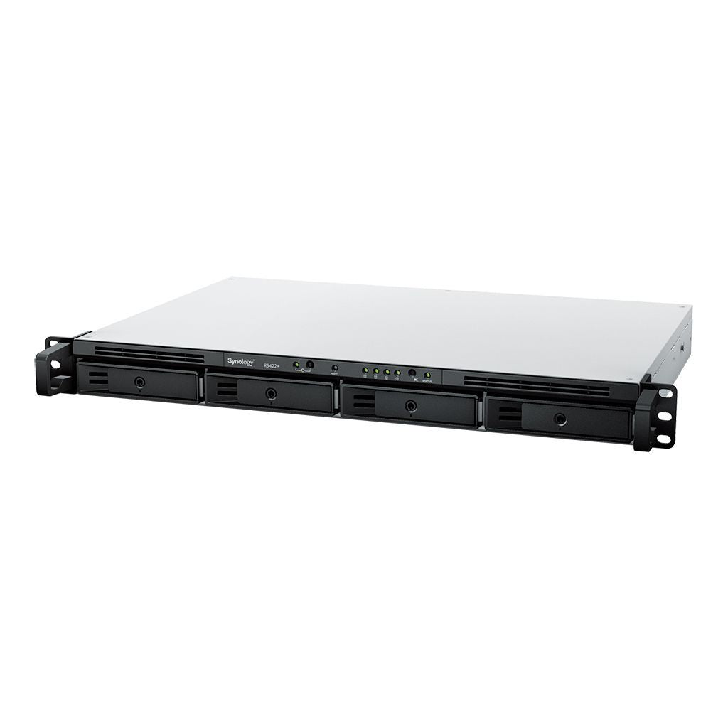 Synology RackStation RS422+ server NAS e di archiviazione Rack (1U) Ryzen Embedded R1600 2 GB DDR4 DSM Nero [RS422+]