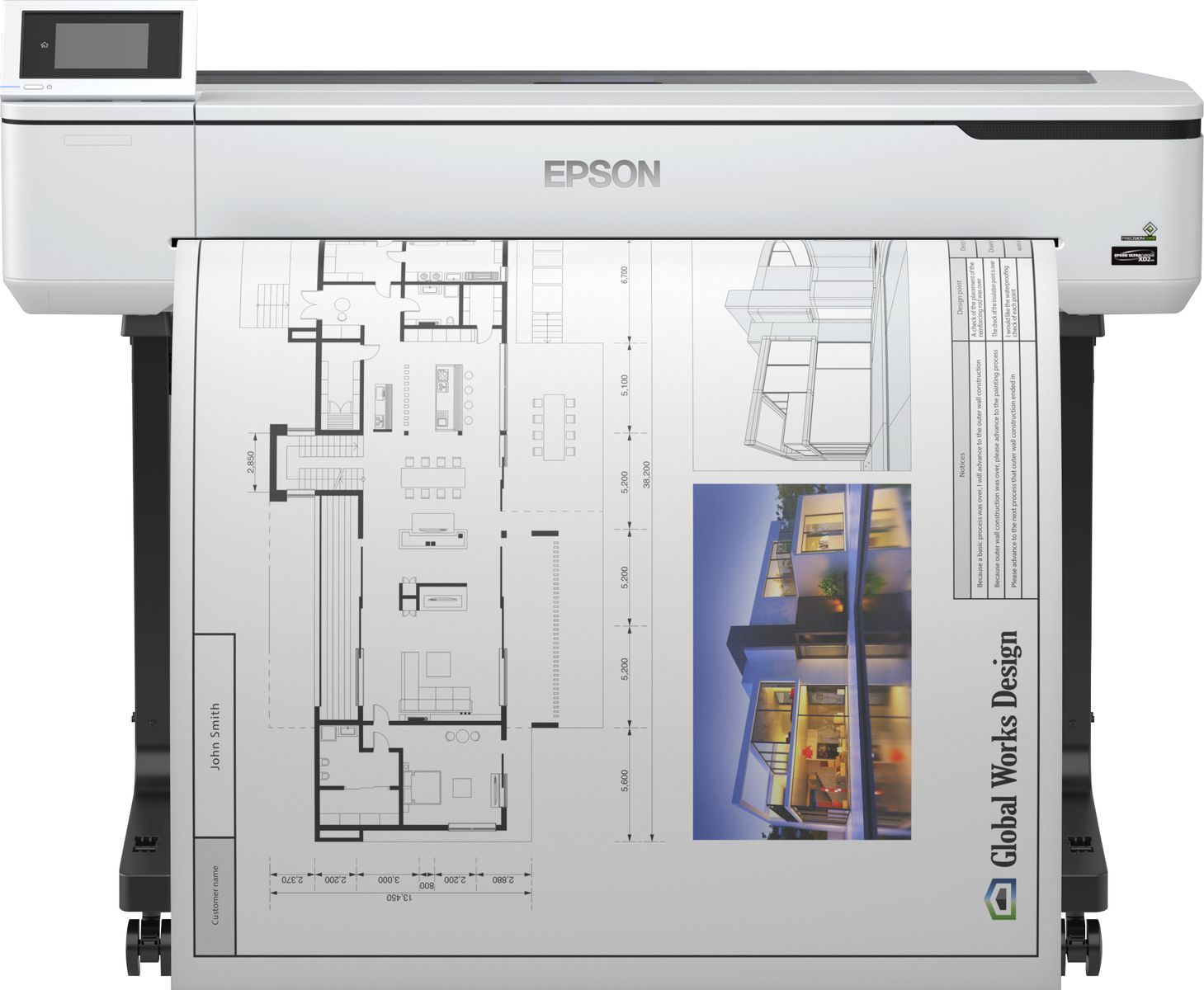 Epson SureColor SC-T5100 - Wireless Printer (with Stand) [C11CF12301A0]