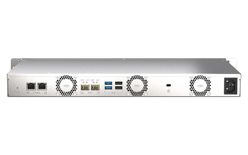 QNAP TS-435XEU NAS Rack (1U) Marvell CN9131 4 GB DDR4 0 TB QNAP QTS Nero, Grigio [TS-435XEU-4G]