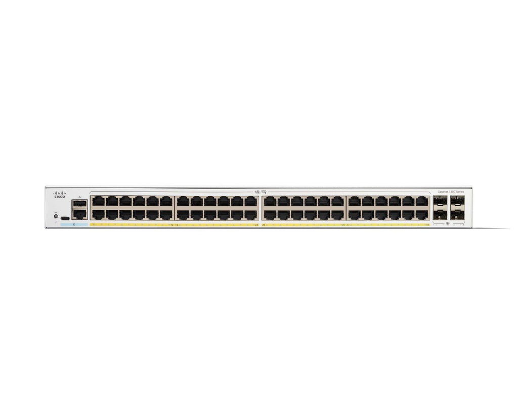 Cisco C1300-48FP-4G switch di rete Gestito L2/L3 Gigabit Ethernet (10/100/1000) Bianco [C1300-48FP-4G]