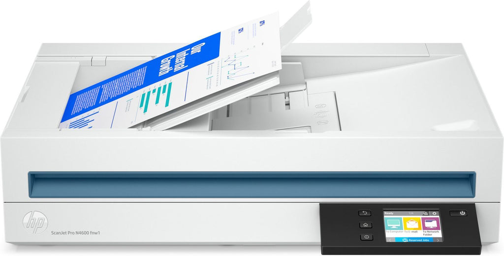 HP Scanjet Pro N4600 fnw1 Scanner piano e ADF 1200 x 1200 DPI A5 Bianco - Scatola aperta [20G07A#B19]