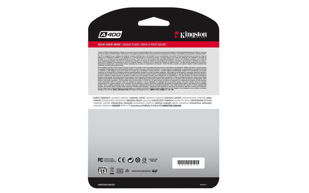 Kingston Technology A400 480 GB 2.5" Serial ATA III TLC [SA400S37/480G]