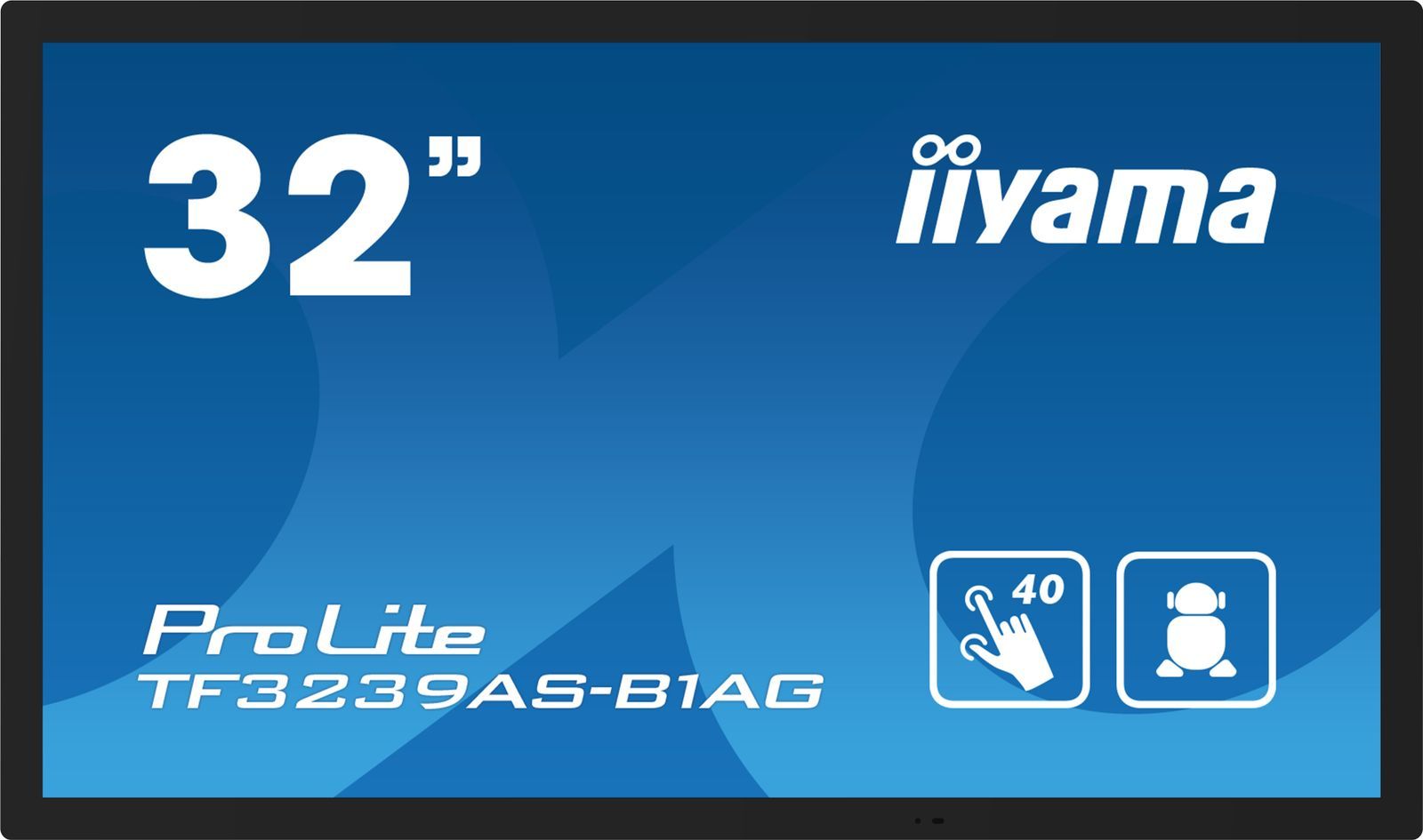 iiyama TF3239AS-B1AG visualizzatore di messaggi Pannello piatto per segnaletica digitale 80 cm (31.5") LED 500 cd/m 2.4K Ultra HD Nero Touch screen Processore integrato Android 24/7 [TF3239AS-B1AG]