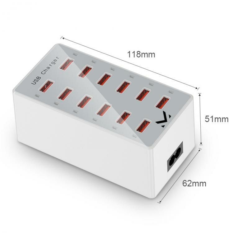 New Majestic 770532 WH Caricabatterie per dispositivi mobili Computer portatile, Smartphone, Tablet Bianco USB Interno [770532WH]