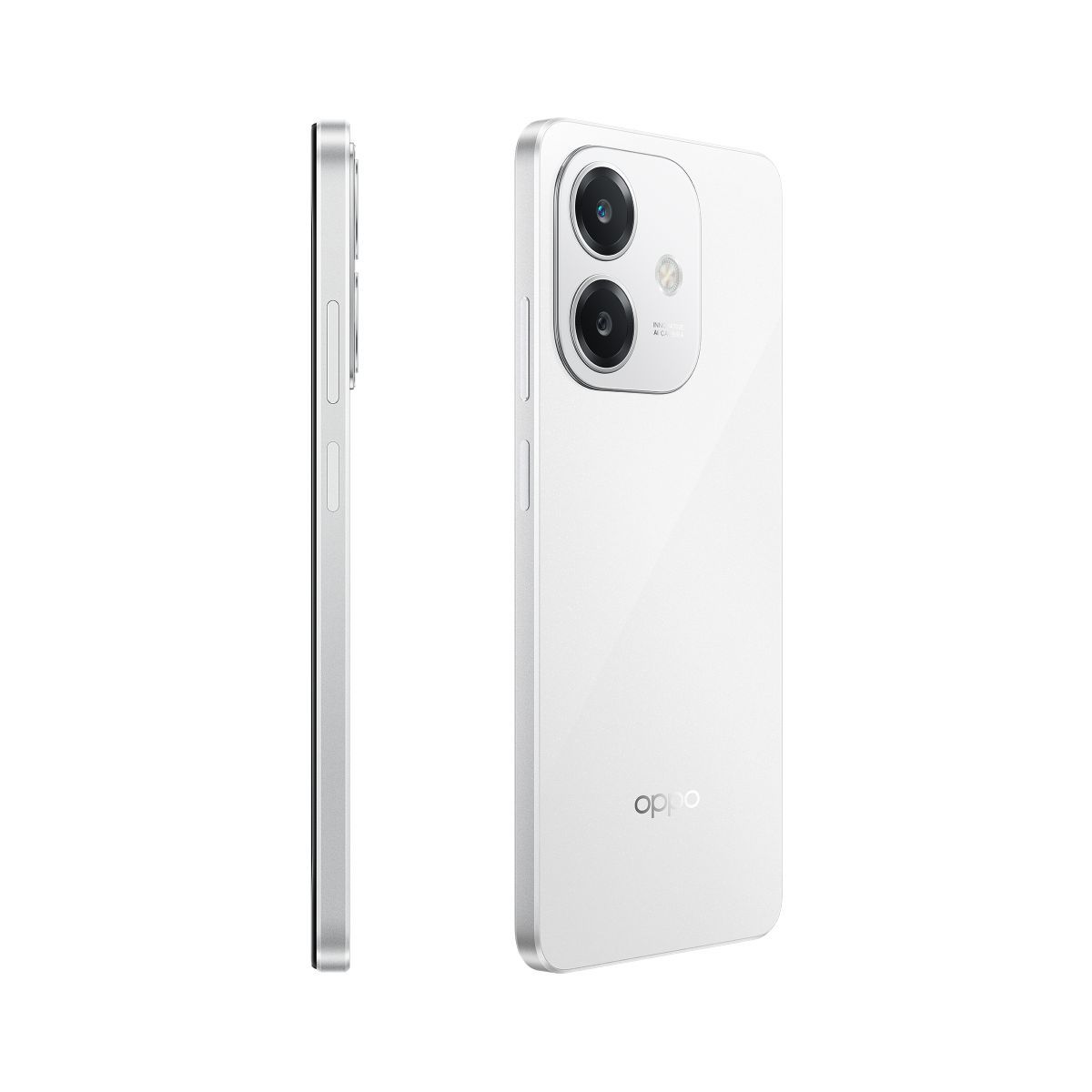 OPPO A40 Smartphone, Fotocamera AI 50MP, Selfie 5MP, Display 6.67 90HZ LCD HD+, 5100mAh, RAM 12 GB (6+6) + ROM 128GB, IP54, [Versione Italia], Starlight White [110010347453]