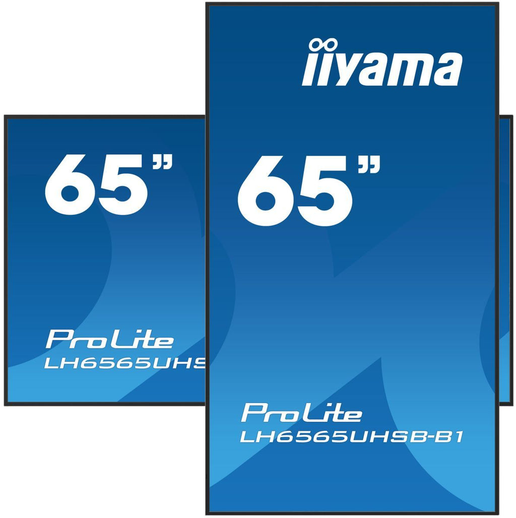 iiyama LH6565UHSB-B1 visualizzatore di messaggi Design chiosco 163,8 cm (64.5") LED Wi-Fi 800 cd/m 4K Ultra HD Nero Processore integrato Android 11 24/7 [LH6565UHSB-B1]