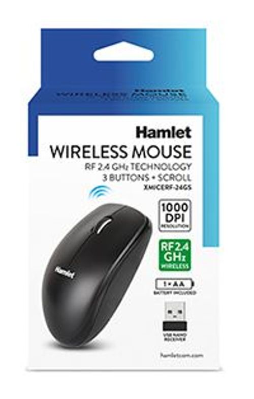XMICERF-24GS Mouse Wireless 2.4ghz 1000dpi 3 tasti + scroll [XMICERF-24GS]