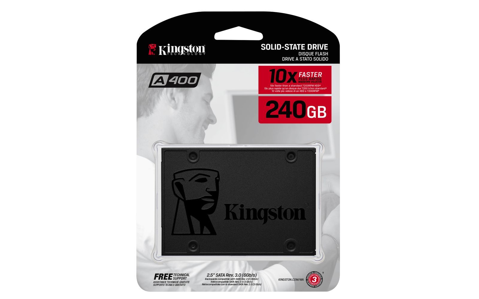 Kingston Technology A400 240 GB 2.5" Serial ATA III TLC [SA400S37/240G]
