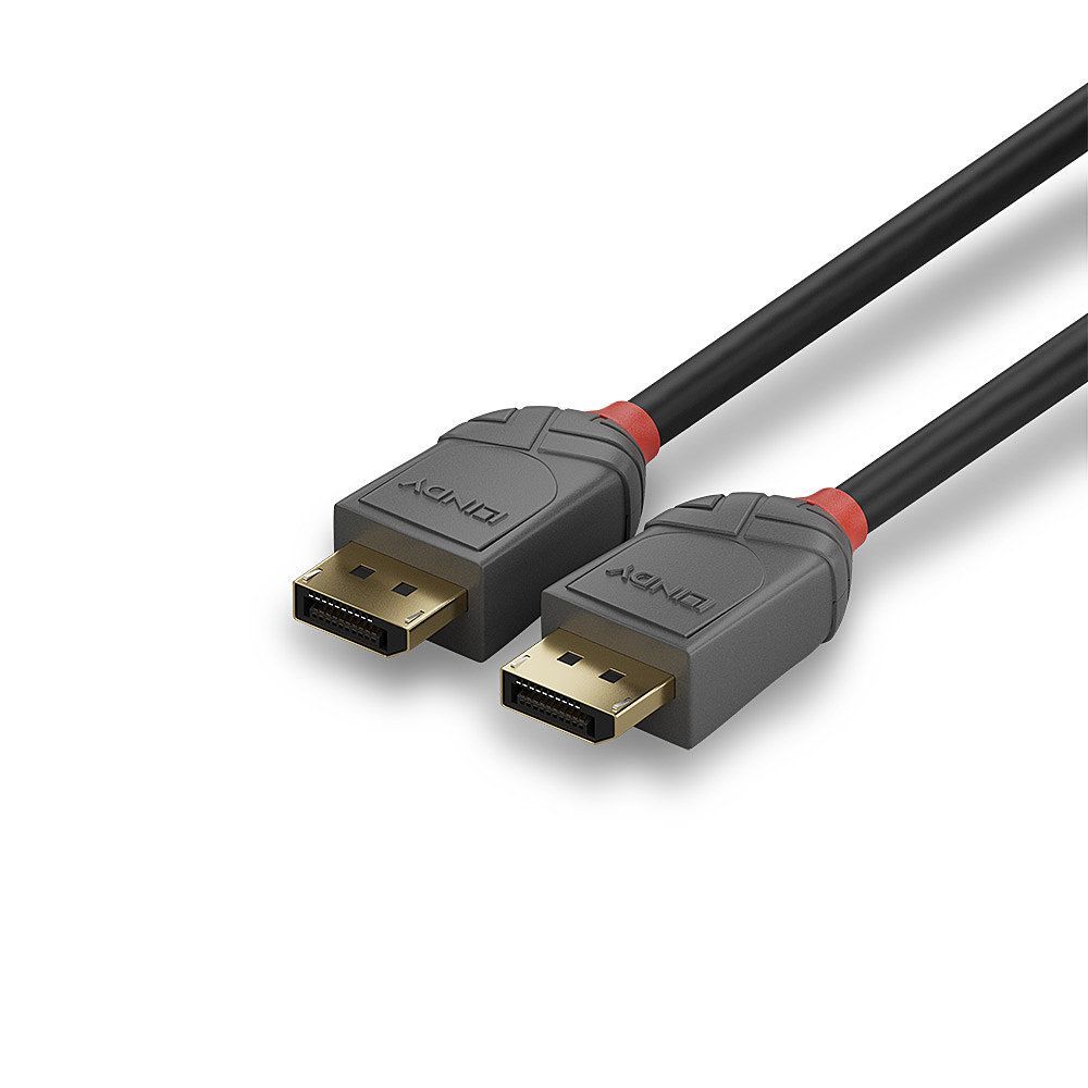 Lindy 36481 cavo DisplayPort 1 m Nero, Grigio [LINDY36481]