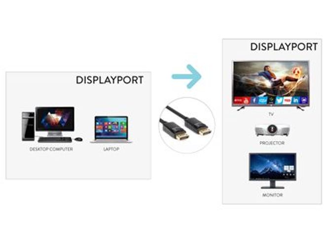 Hamlet XVCDP-DP18 cavo DisplayPort 1,8 m Nero [XVCDP-DP18]