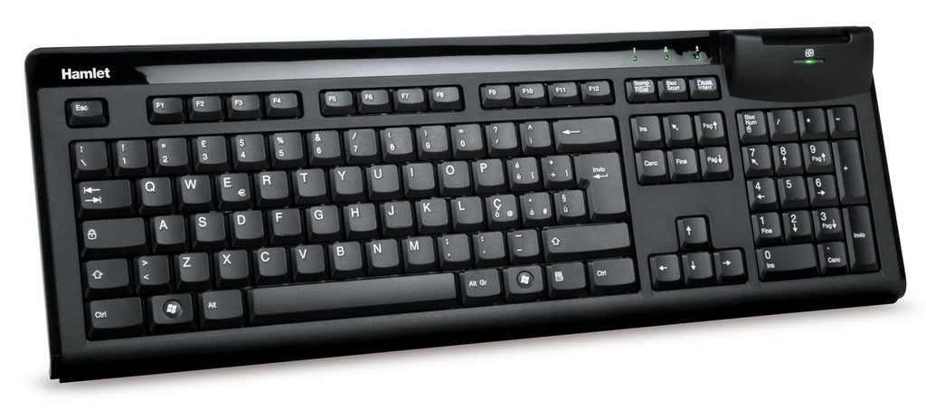 Hamlet Smart Card Keyboard tastiera usb professionale con lettore smart card integrato [XKKITASCR]