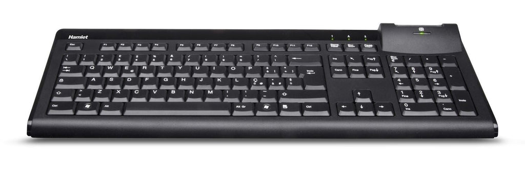 Hamlet Smart Card Keyboard tastiera usb professionale con lettore smart card integrato [XKKITASCR]