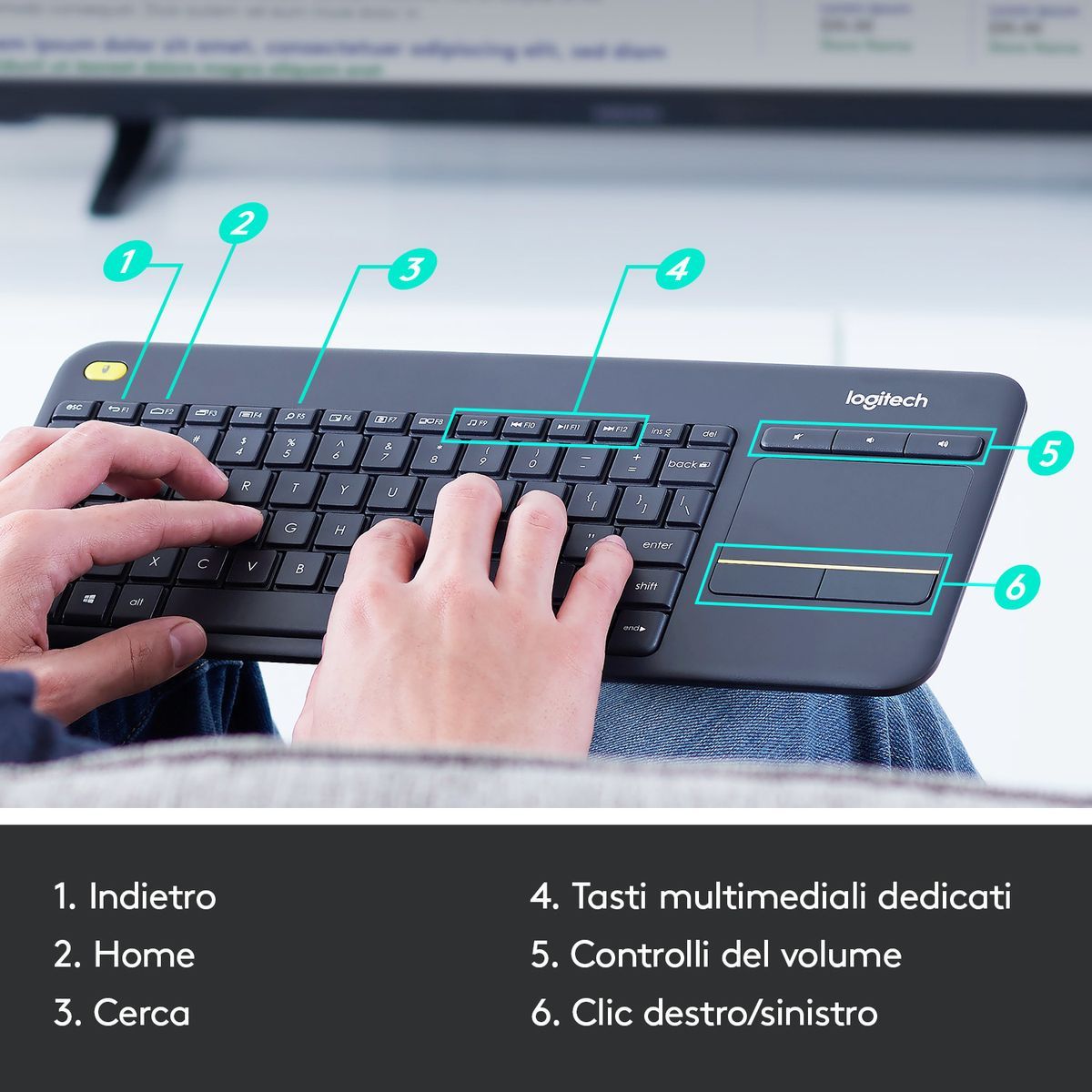 Logitech K400 Plus [920-007135]