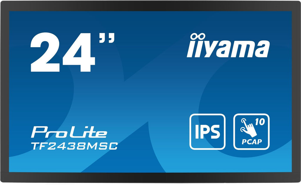iiyama PROLITE Pannello A digitale 61 cm (24") LED 600 cd/m Full HD Nero Touch screen [TF2438MSC-B1]