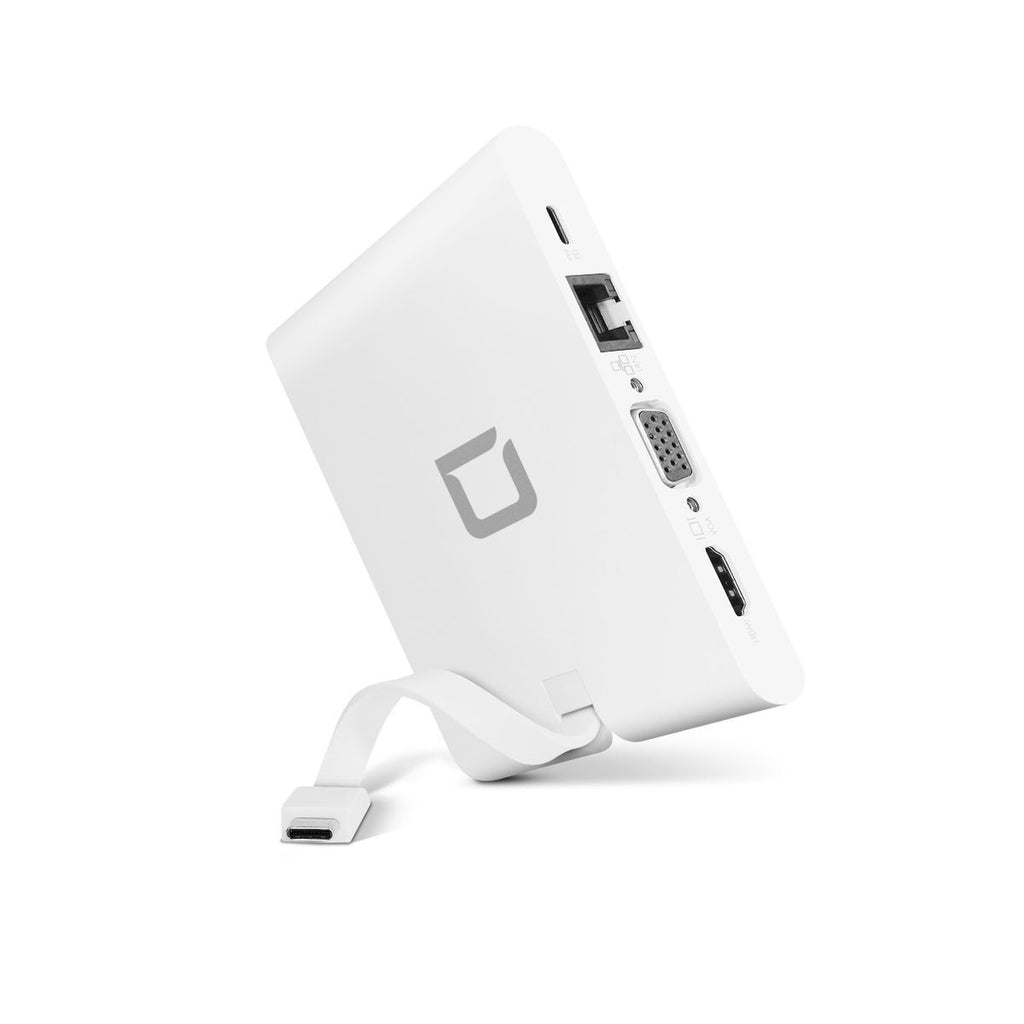 DICOTA D31729 replicatore di porte e docking station per laptop Bianco [D31729]