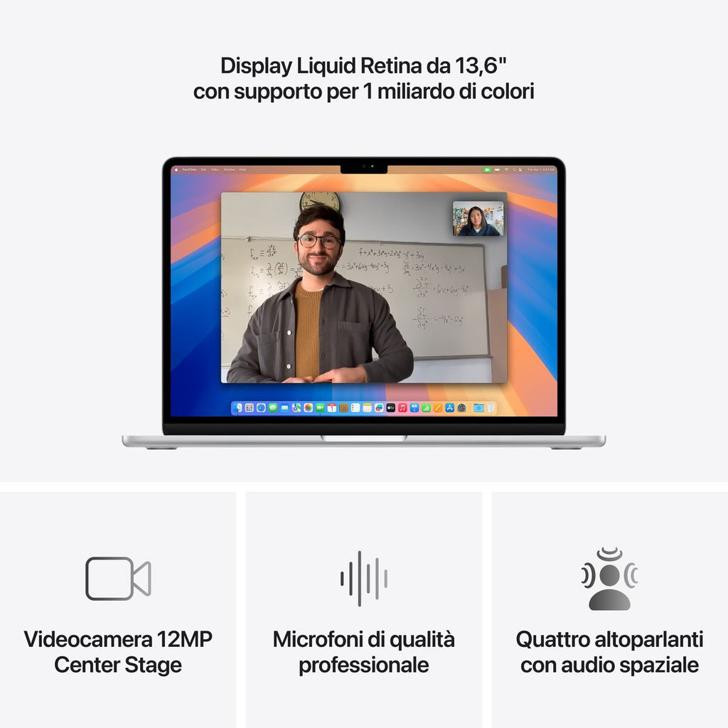 13-inch MacBook Air: Apple M4 chip with 10-core CPU and 10-core GPU, 16GB, 512GB SSD - Silver [MW0X3T/A]