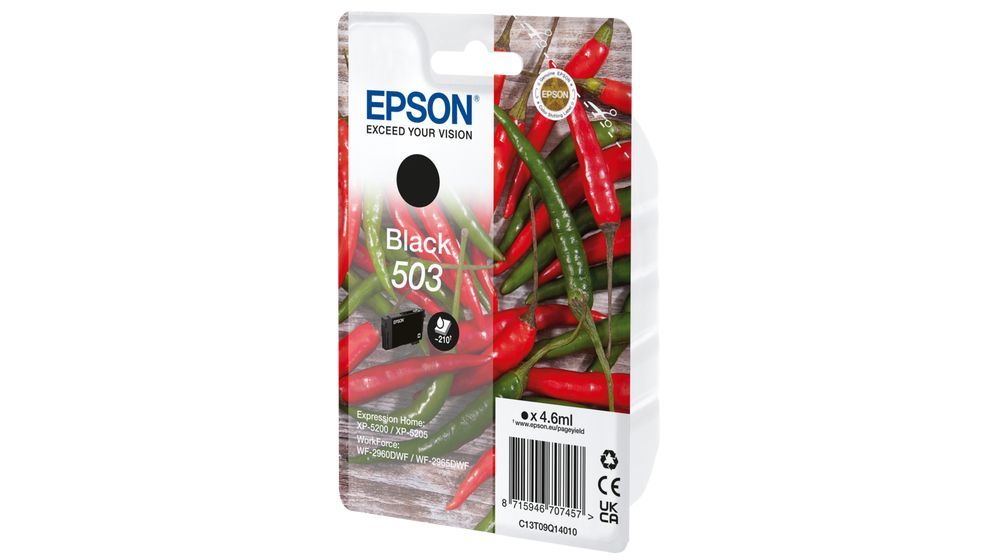 Epson 503 cartuccia d'inchiostro 1 pz Originale Resa standard Nero [C13T09Q14010]