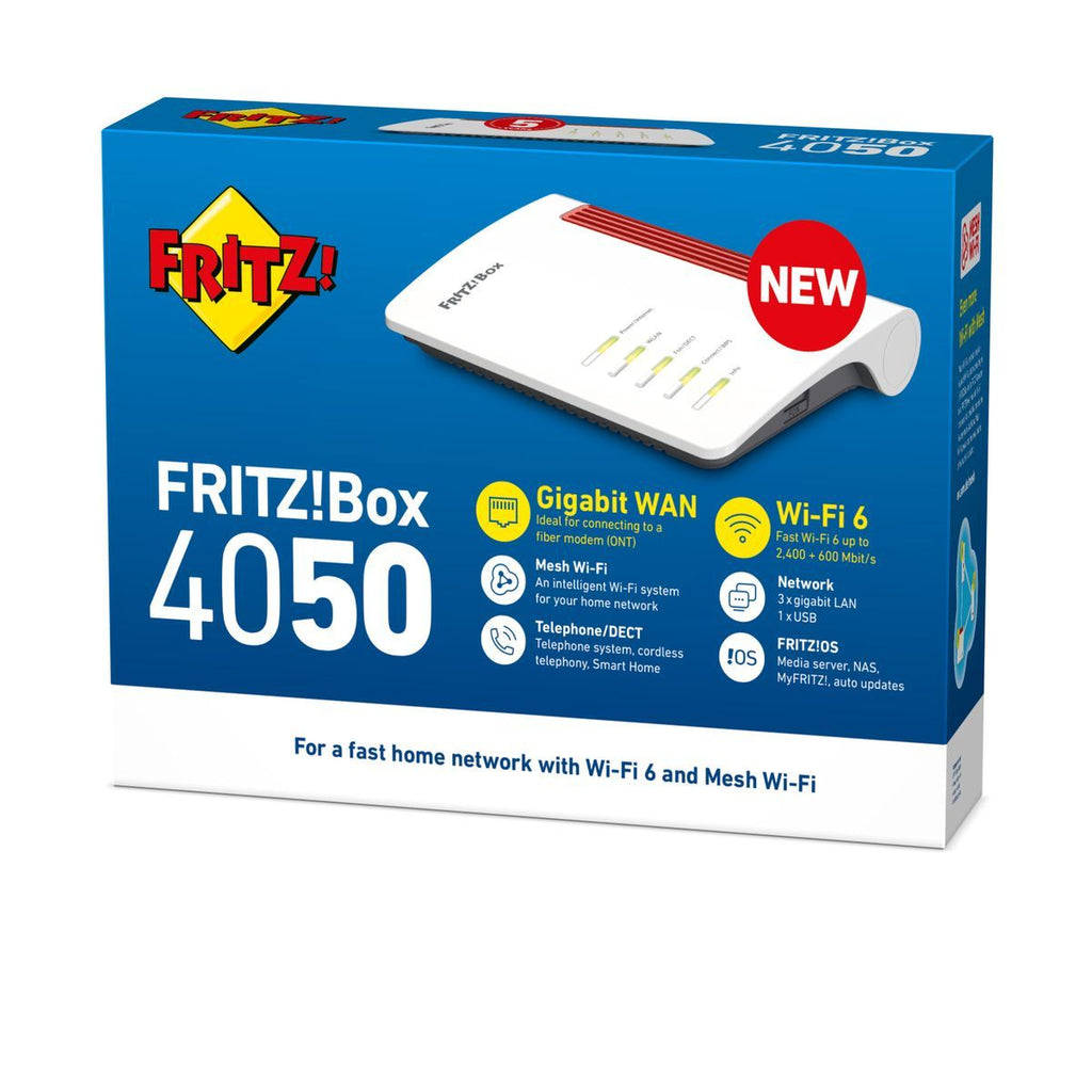 FRITZ!Box 4050 International router wireless Dual-band (2.4 GHz/5 GHz) [20003067]