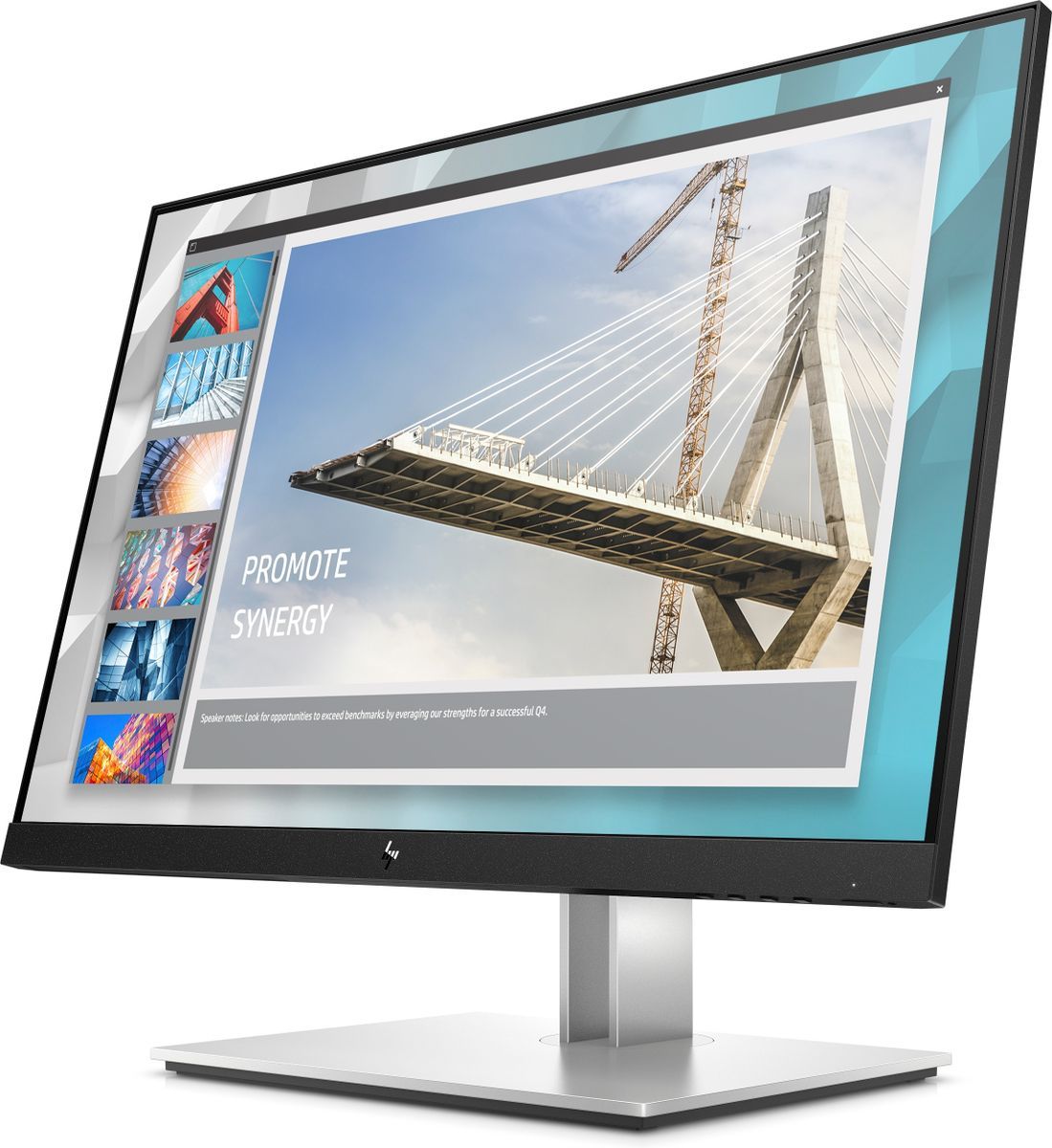 HP E-Series E24i G4 Monitor PC 61 cm (24") 1920 x 1200 Pixel WUXGA Nero, Argento [9VJ40AA#ABB]