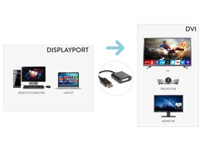 Hamlet XVADP-DV cavo e adattatore video DisplayPort DVI Nero [XVADP-DV]