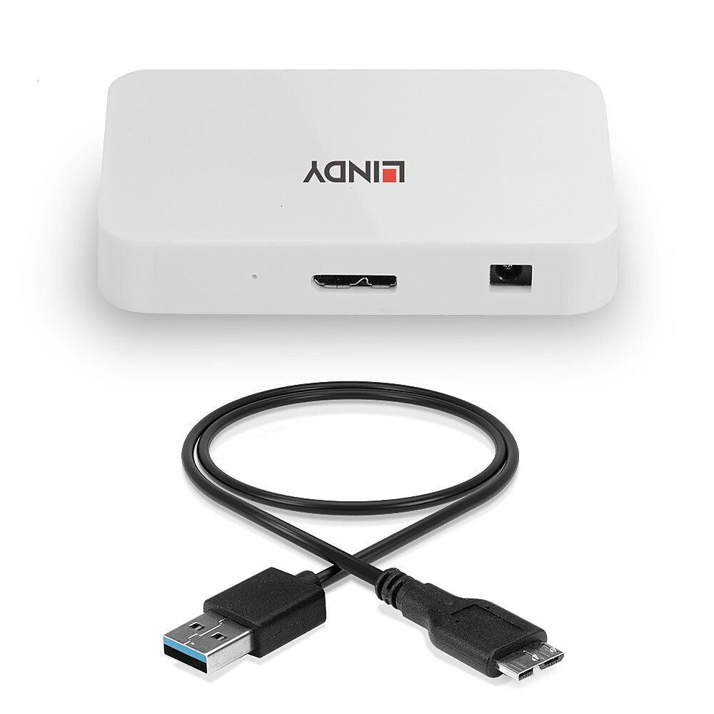 Lindy 43143 perno e concentratore 5000 Mbit/s Bianco [LINDY43143]