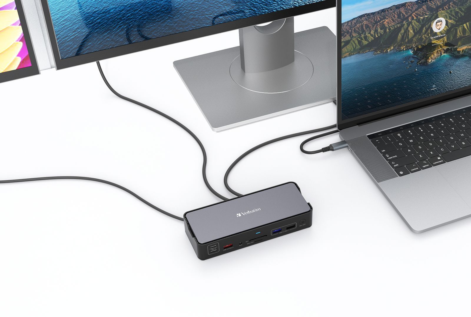 Verbatim CDS-15 Cablato USB 3.2 Gen 1 (3.1 Gen 1) Type-C Nero, Grigio [32171]