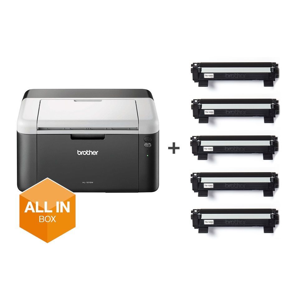 Brother HL-1212WVB stampante laser 2400 x 600 DPI A4 Wi-Fi [HL1212WVBM1]