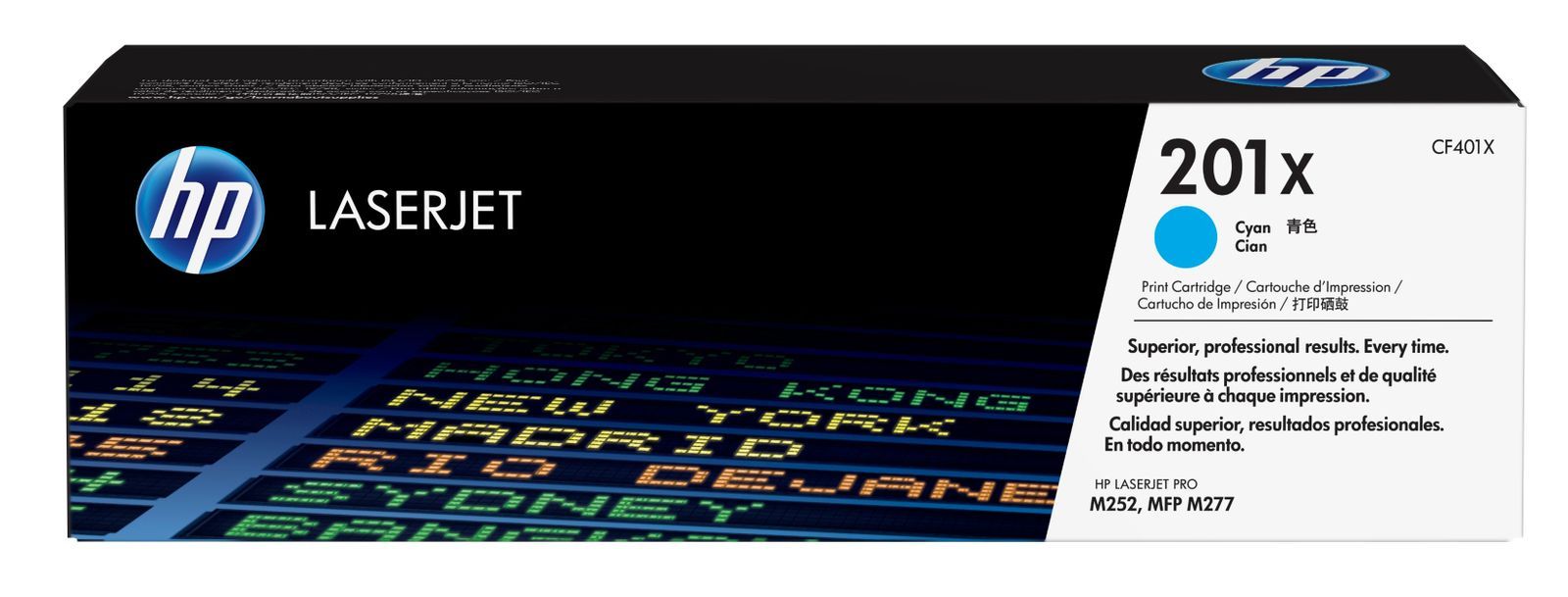 HP Cartuccia Toner originale ciano ad alta capacità LaserJet 201X [CF401X]