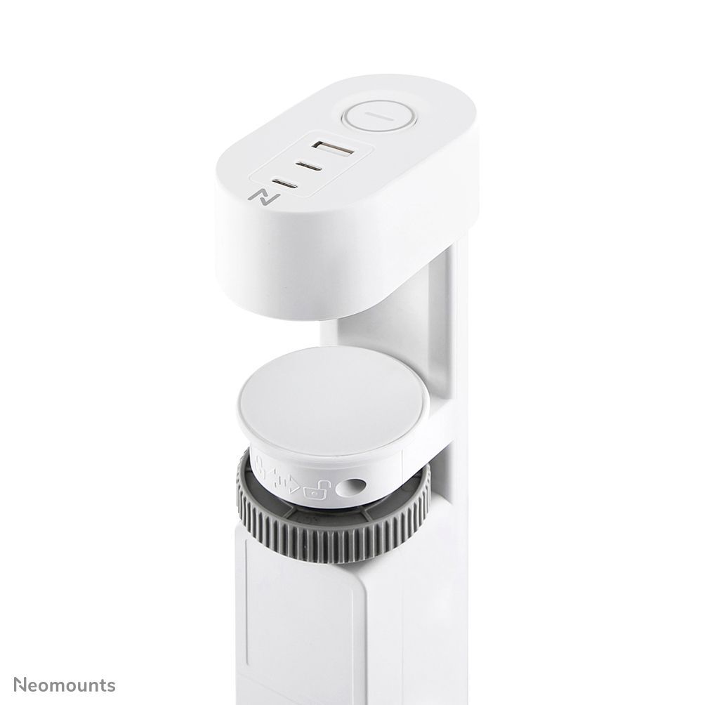 Neomounts DS22-840WH6 Multipresa da tavolo con morsetto e porte USB-C e USB-A - ricarica rapida [DS22-840WH6]