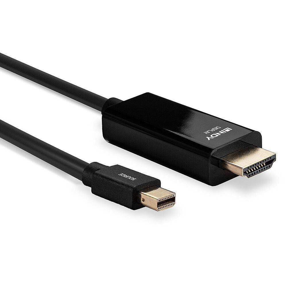 Lindy 36926 cavo e adattatore video 1 m HDMI tipo A (Standard) Mini DisplayPort Nero [LINDY36926]