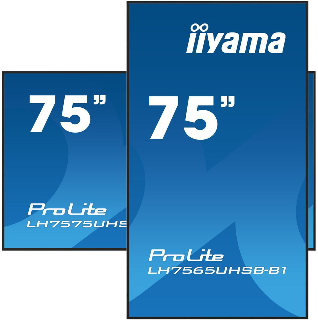 iiyama LH7565UHSB-B1 visualizzatore di messaggi Design chiosco 189,2 cm (74.5") LED Wi-Fi 800 cd/m 4K Ultra HD Nero Processore integrato Android 11 24/7 [LH7565UHSB-B1]
