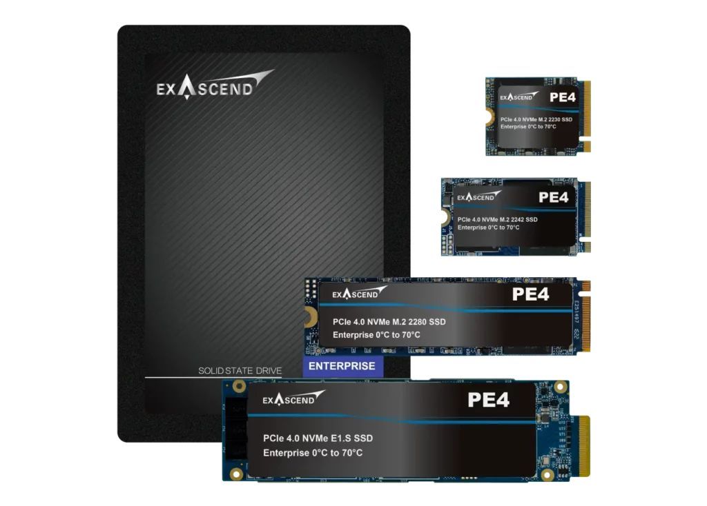 Exascend PE4 7,68 TB U.2 PCI Express 4.0 NVMe 3D TLC [EXPE4U7680GB]
